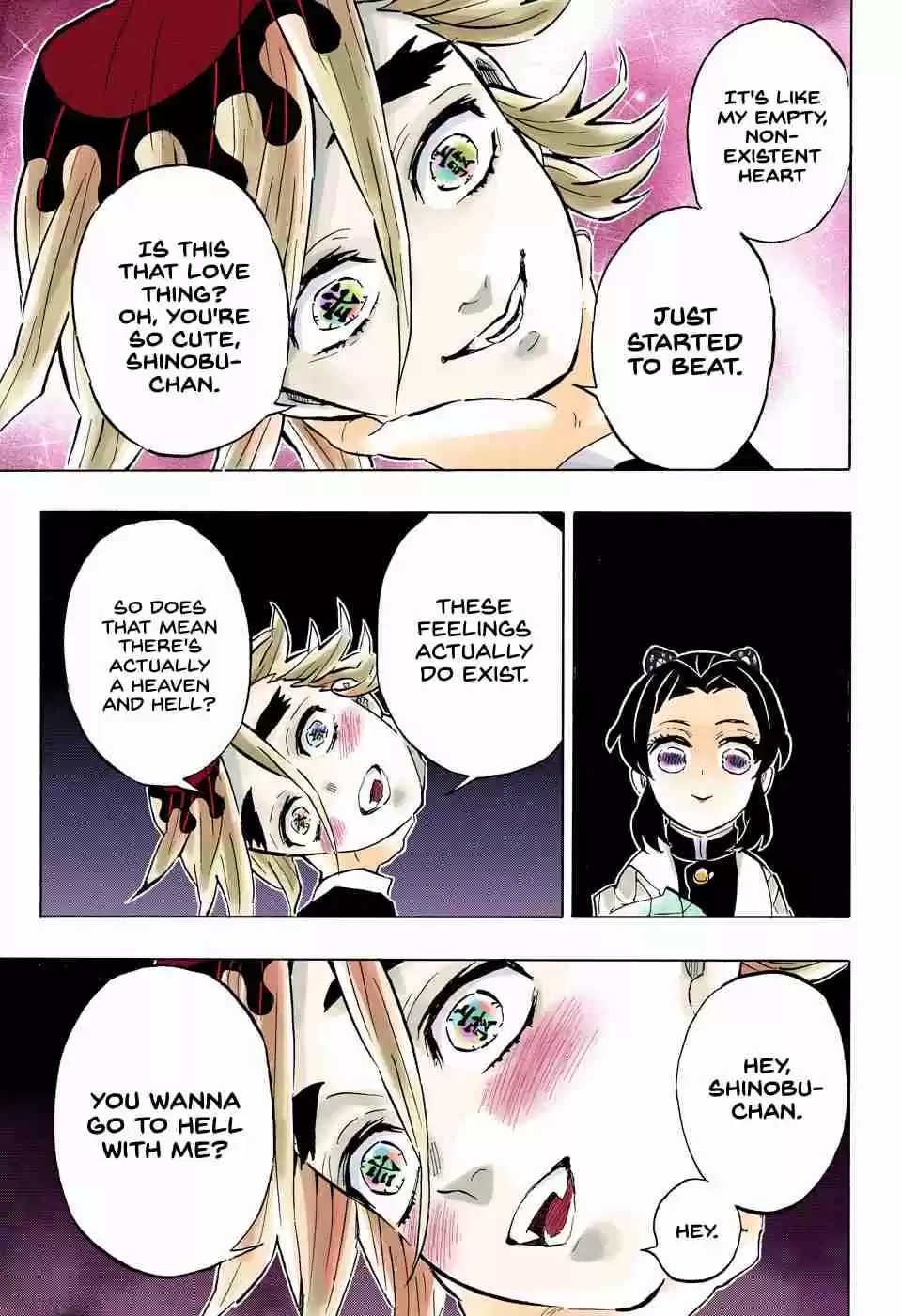 Kimetsu no Yaiba Digital Colored Comics Ch. 163 Overflowing Heart