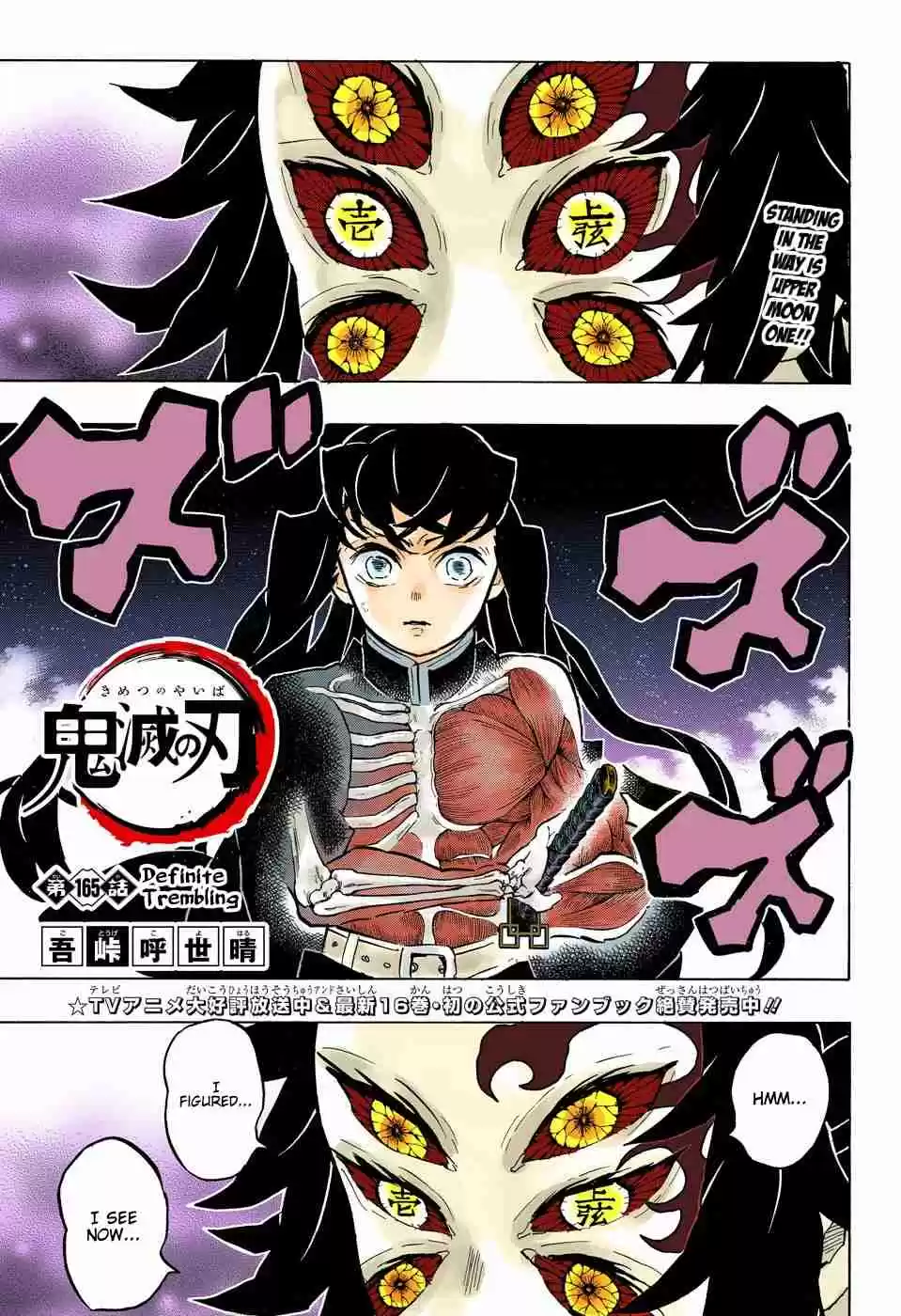Kimetsu no Yaiba Digital Colored Comics Ch. 165 Definite Trembling