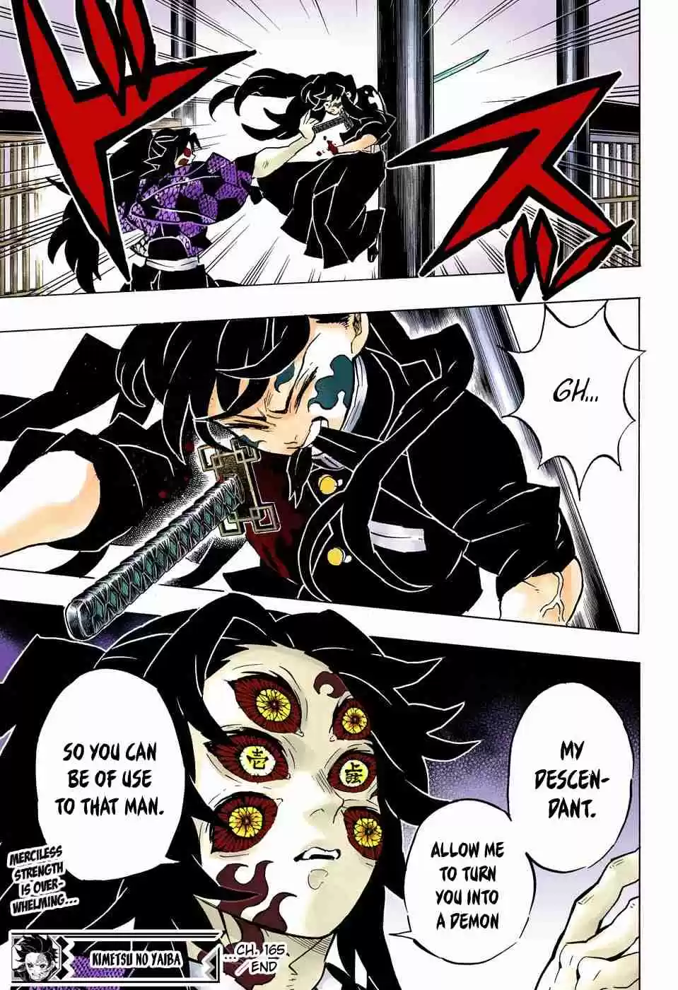 Kimetsu no Yaiba Digital Colored Comics Ch. 165 Definite Trembling