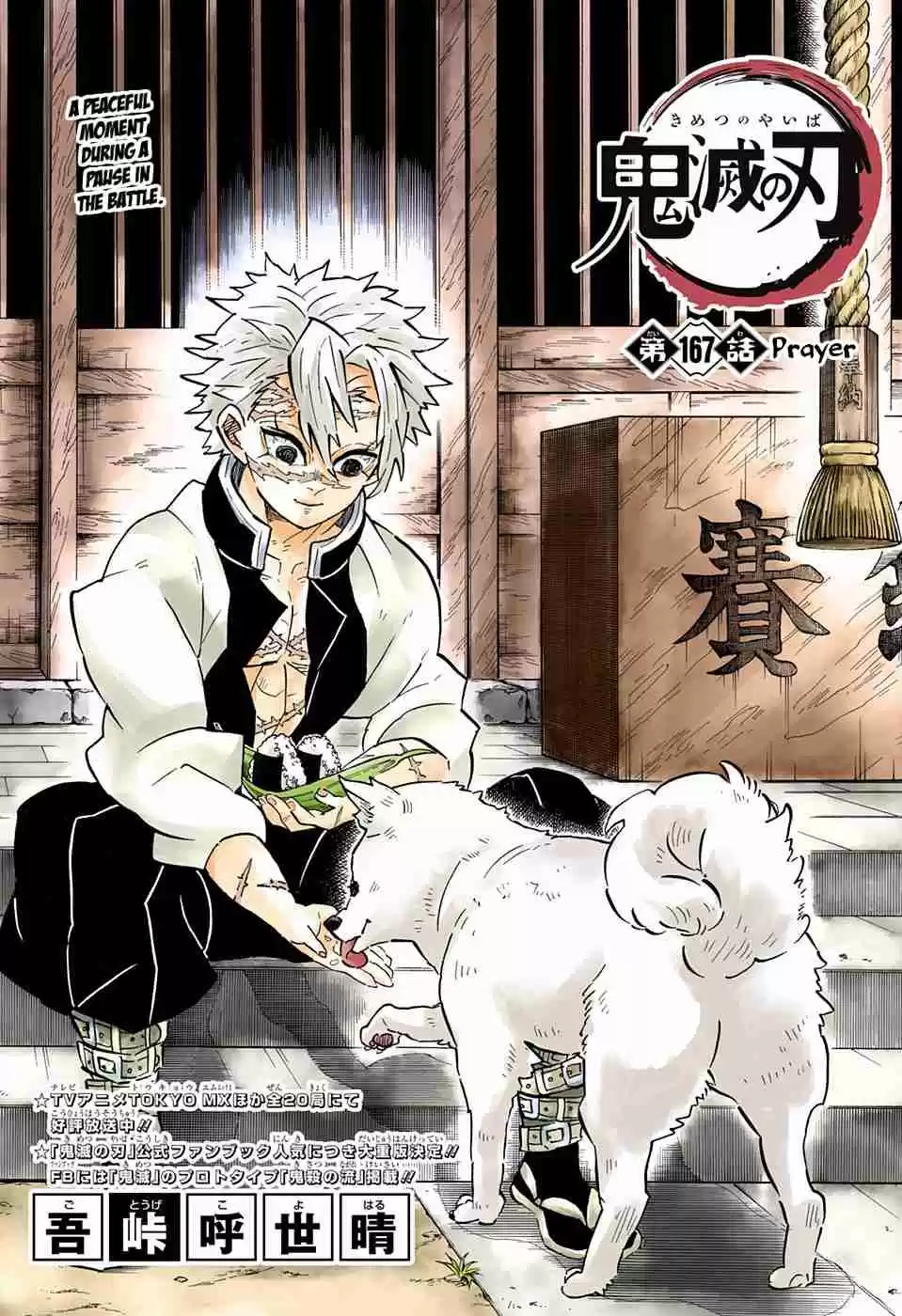 Kimetsu no Yaiba Digital Colored Comics Ch. 167 Prayer