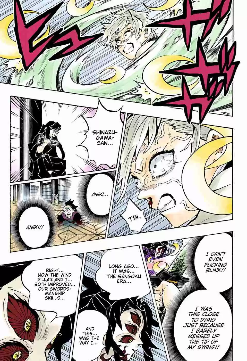 Kimetsu no Yaiba Digital Colored Comics Ch. 167 Prayer