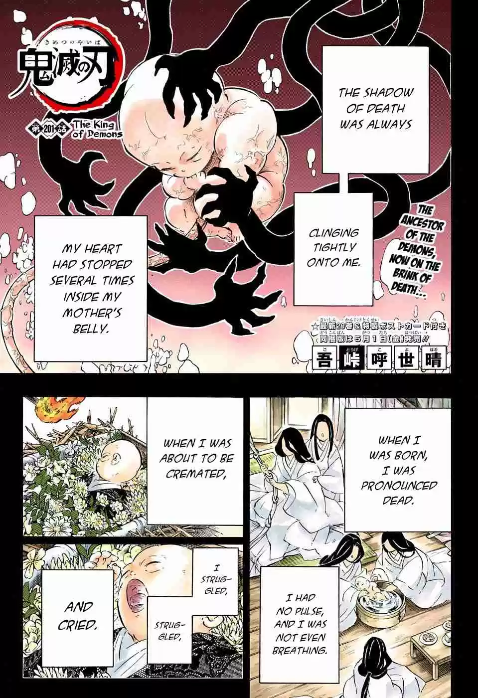 Kimetsu no Yaiba Digital Colored Comics Ch. 201 The King of Demons