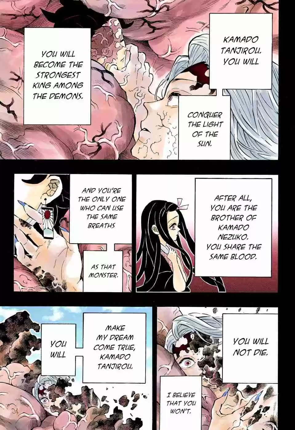Kimetsu no Yaiba Digital Colored Comics Ch. 201 The King of Demons