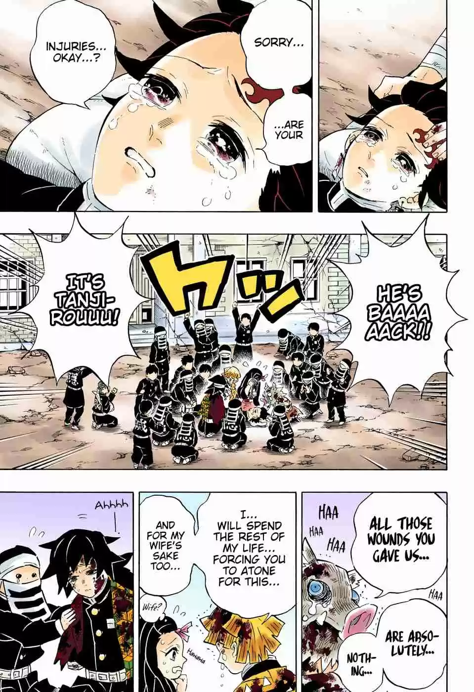 Kimetsu no Yaiba Digital Colored Comics Ch. 203 A Multitude of Stimulations