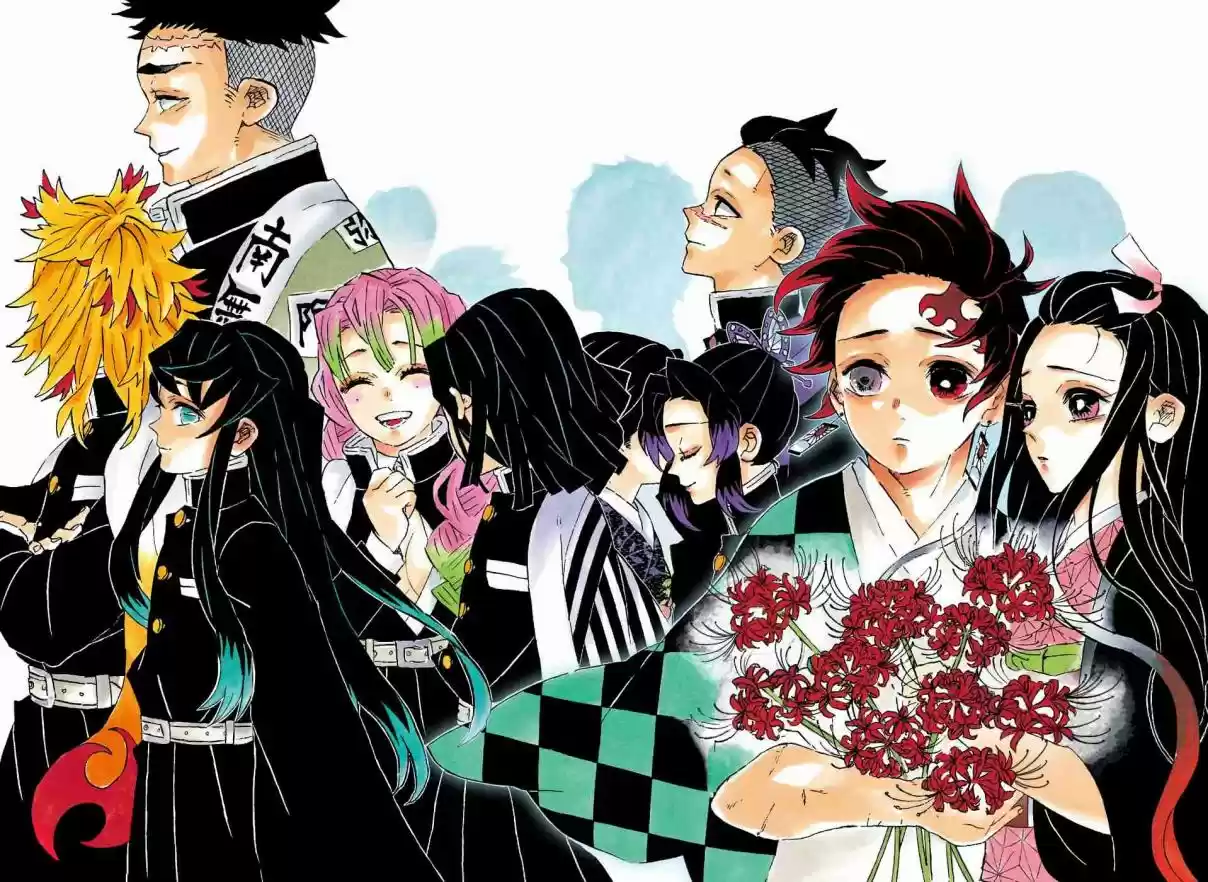 Kimetsu no Yaiba Digital Colored Comics Ch. 204 A World Without Demons