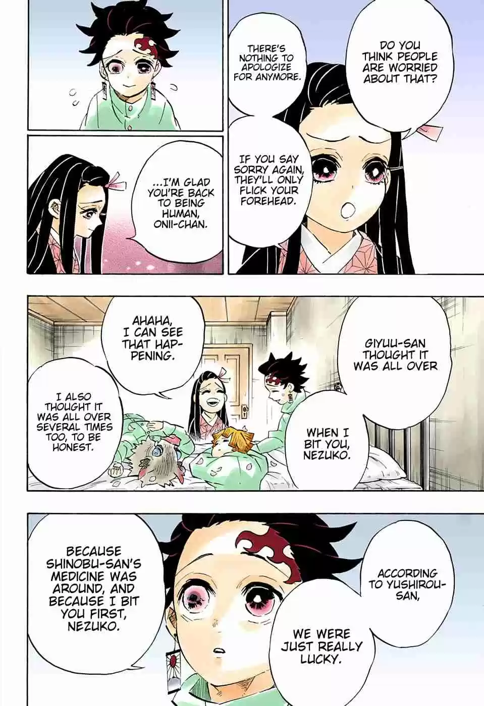Kimetsu no Yaiba Digital Colored Comics Ch. 204 A World Without Demons