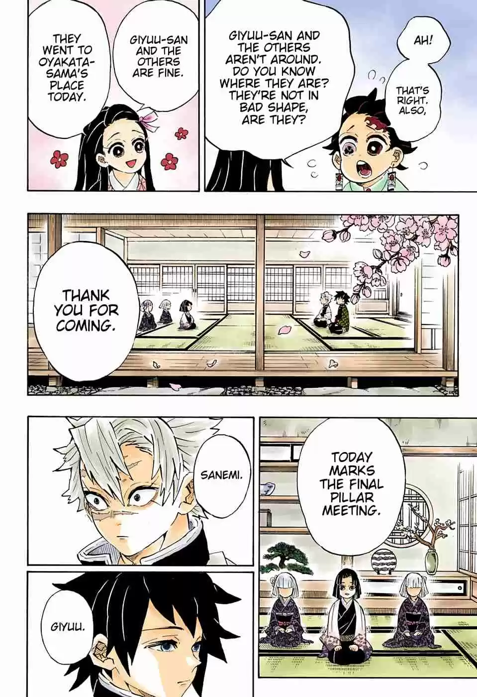 Kimetsu no Yaiba Digital Colored Comics Ch. 204 A World Without Demons