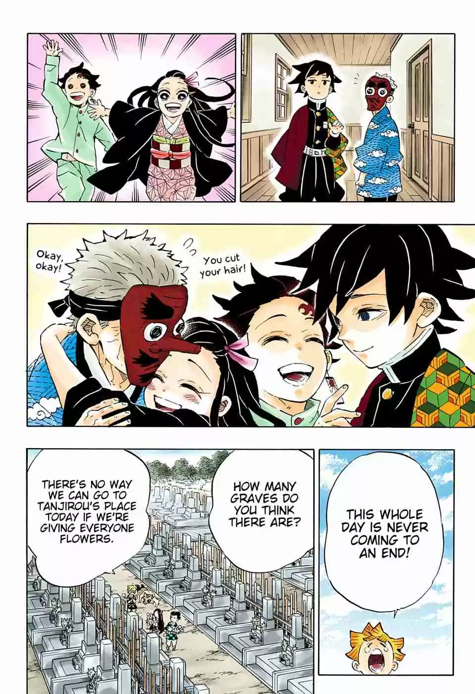 Kimetsu no Yaiba Digital Colored Comics Ch. 204 A World Without Demons