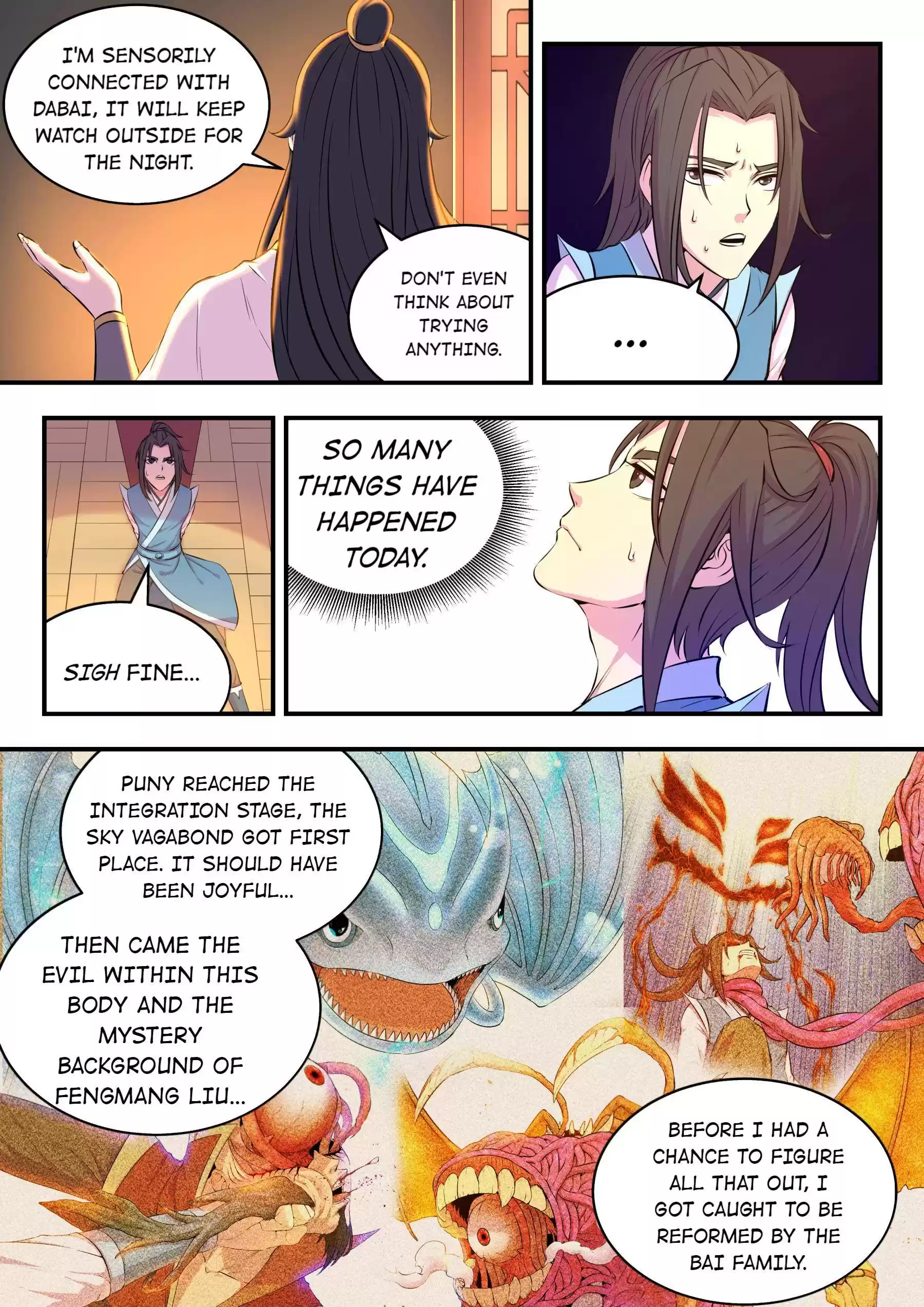 King Of Spirit Beast Chapter 48 - A Talk At Night