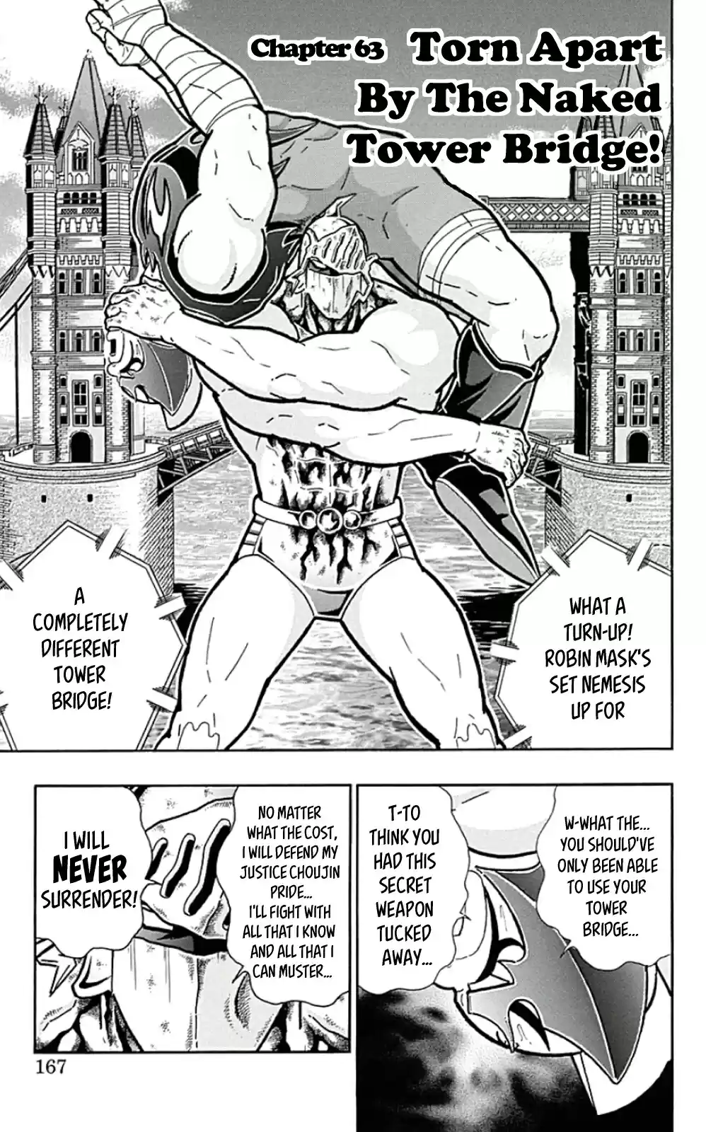 Kinnikuman Chapter 454: Torn Apart By The Naked Tower Bridge!