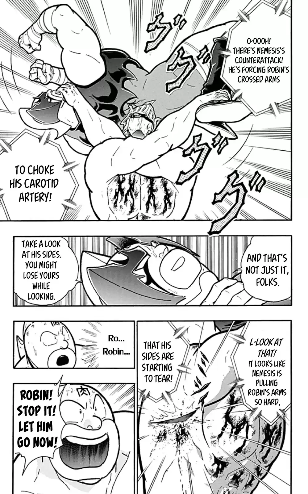 Kinnikuman Chapter 454: Torn Apart By The Naked Tower Bridge!