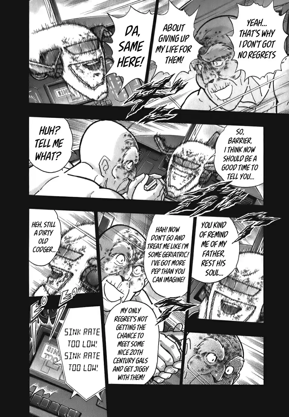 Kinnikuman II Sei: Kyuukyoku Choujin Tag Hen Vol. 5 Ch. 47 The "Flying Fireball Fogey Squadron"'s Final Fearless Moments!