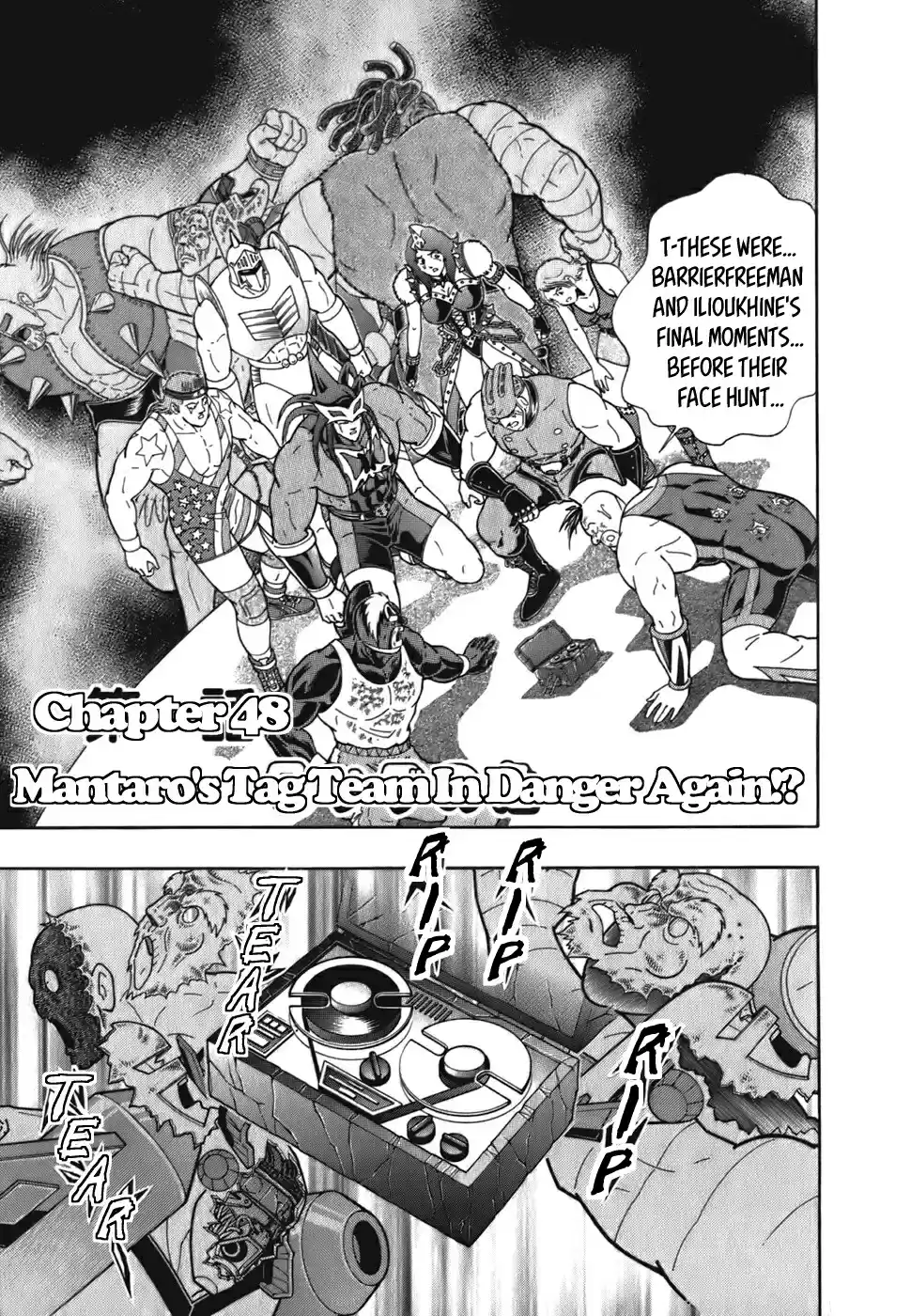Kinnikuman II Sei: Kyuukyoku Choujin Tag Hen Vol. 5 Ch. 48 Mantaro's Tag Team In Danger Again!?