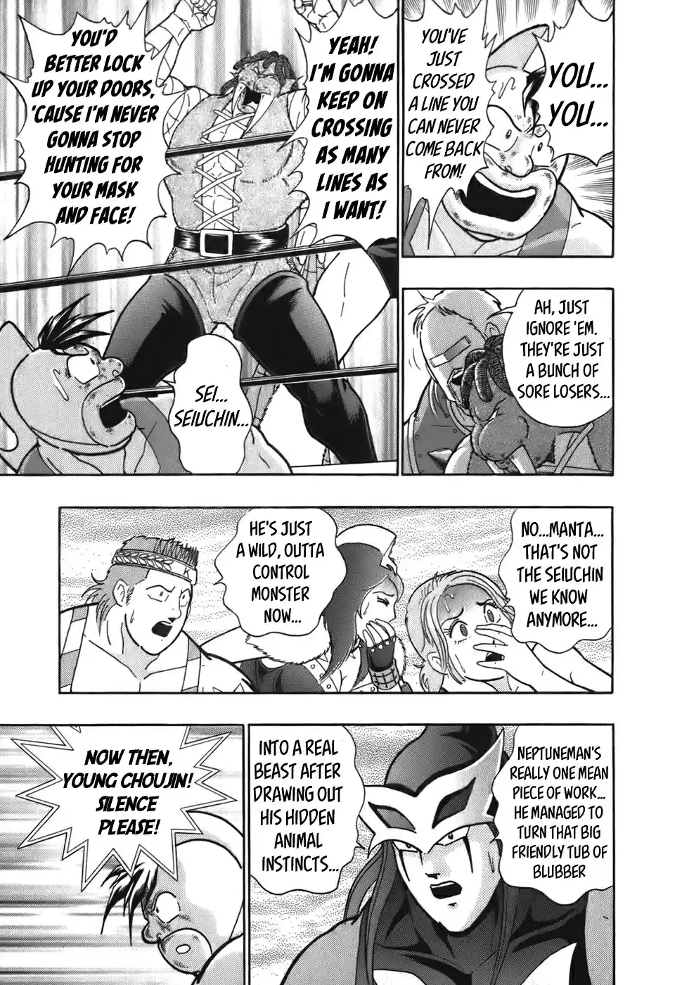 Kinnikuman II Sei: Kyuukyoku Choujin Tag Hen Vol. 5 Ch. 48 Mantaro's Tag Team In Danger Again!?