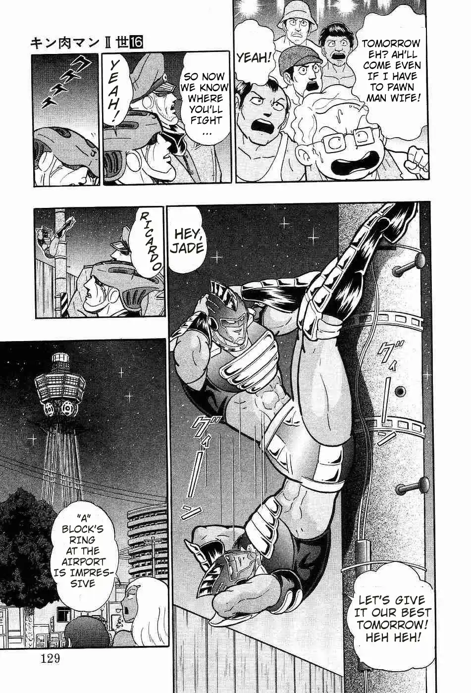 Kinnikuman Ii Sei: Kyuukyoku Choujin Tag Hen Vol.16 Chapter 156: Flashy Osaka!