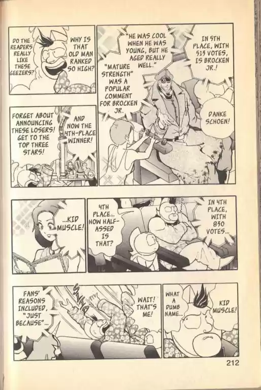Kinnikuman II Sei Vol. 11 Ch. 106.5 Choujin Popularity Poll