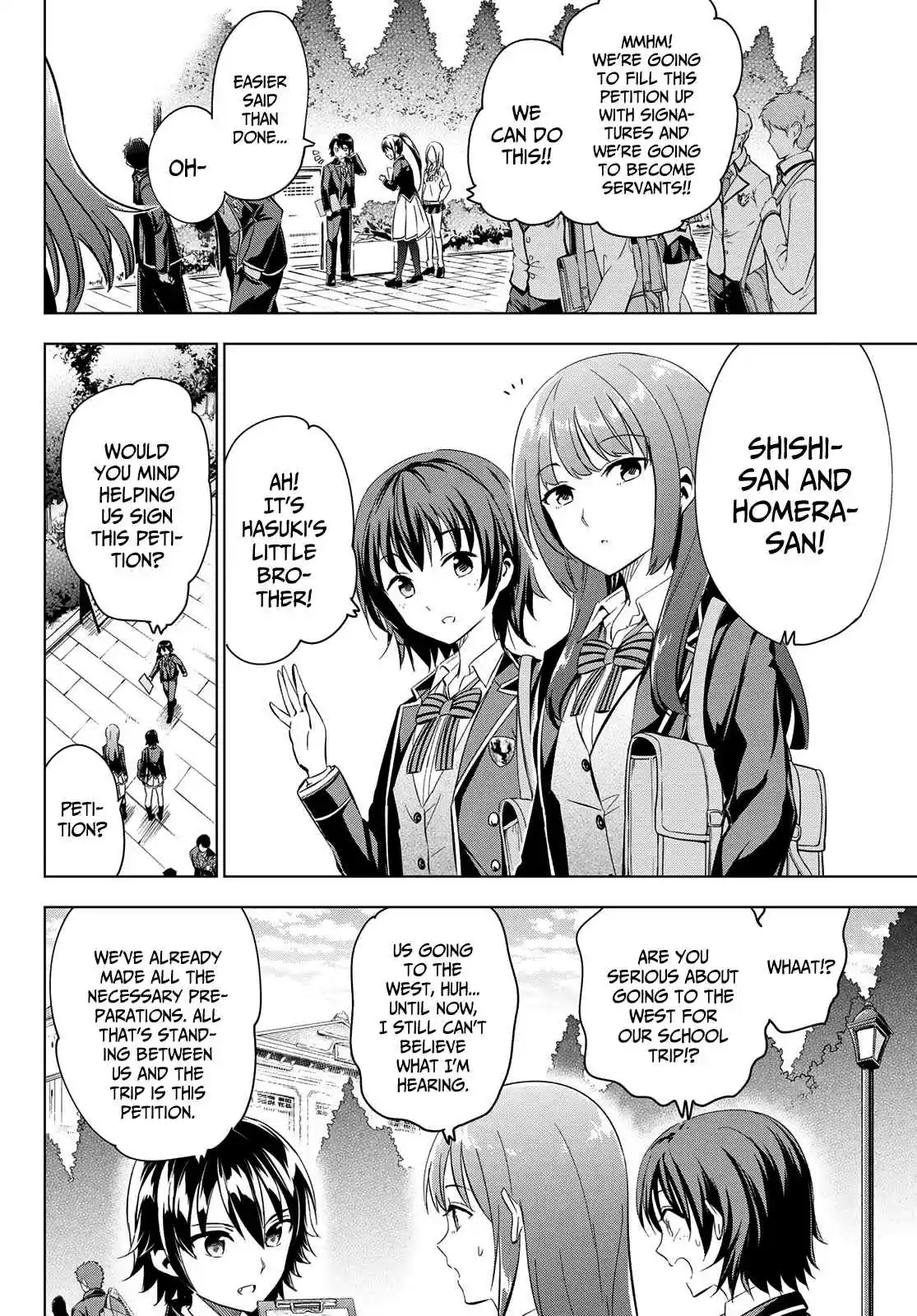 Kishuku Gakkou no Juliet Ch. 100 Romio and the Servant Wars (Part II)