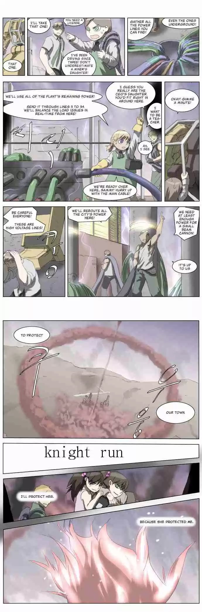 Knight Run Vol. 3 Ch. 185 Hero Part 16 | The Girls Fight