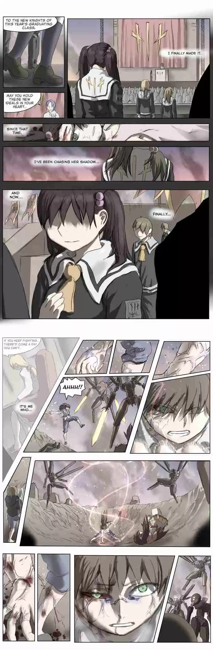 Knight Run Vol. 3 Ch. 186 Hero Part 17 | The Children's Attention on the Backs of Adults