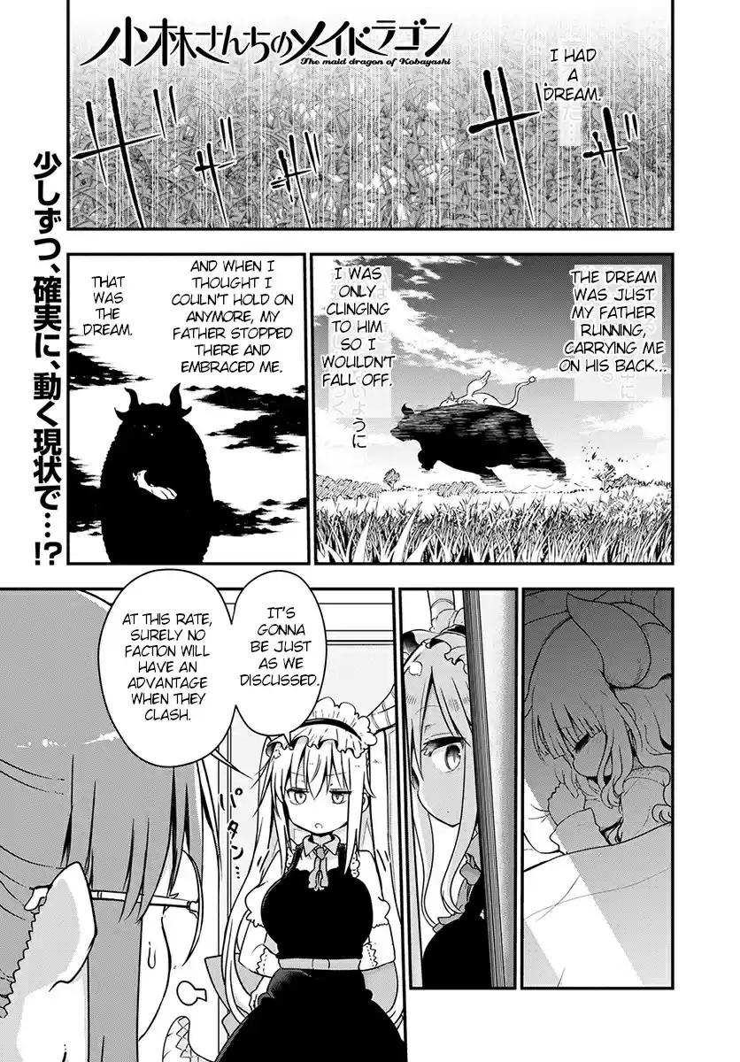 Kobayashi san Chi no Maid Dragon Ch. 73 Kanna and leaving letters