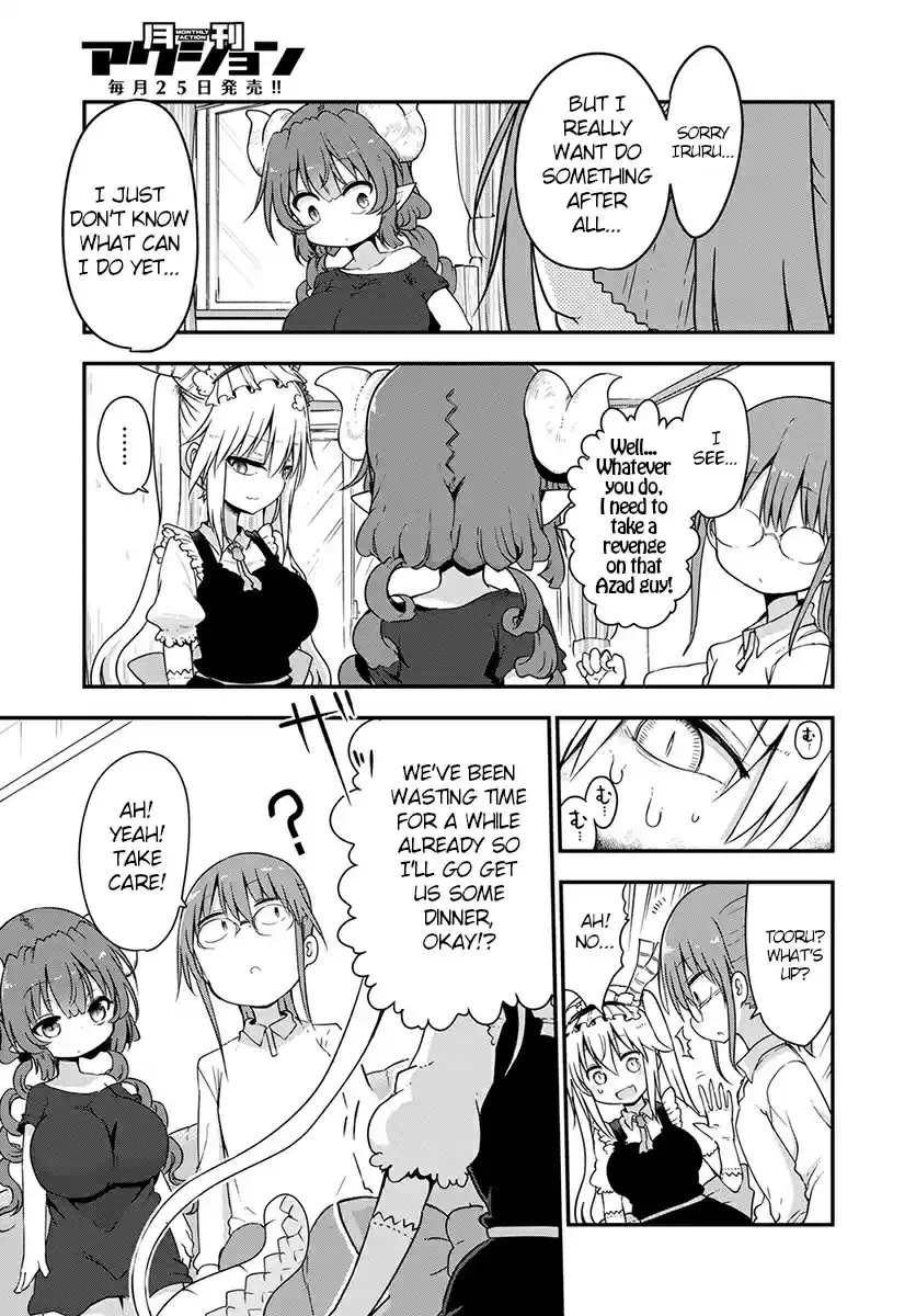 Kobayashi san Chi no Maid Dragon Ch. 73 Kanna and leaving letters