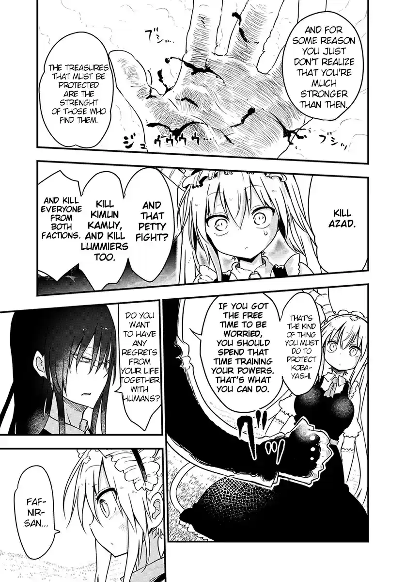 Kobayashi san Chi no Maid Dragon Ch. 73 Kanna and leaving letters