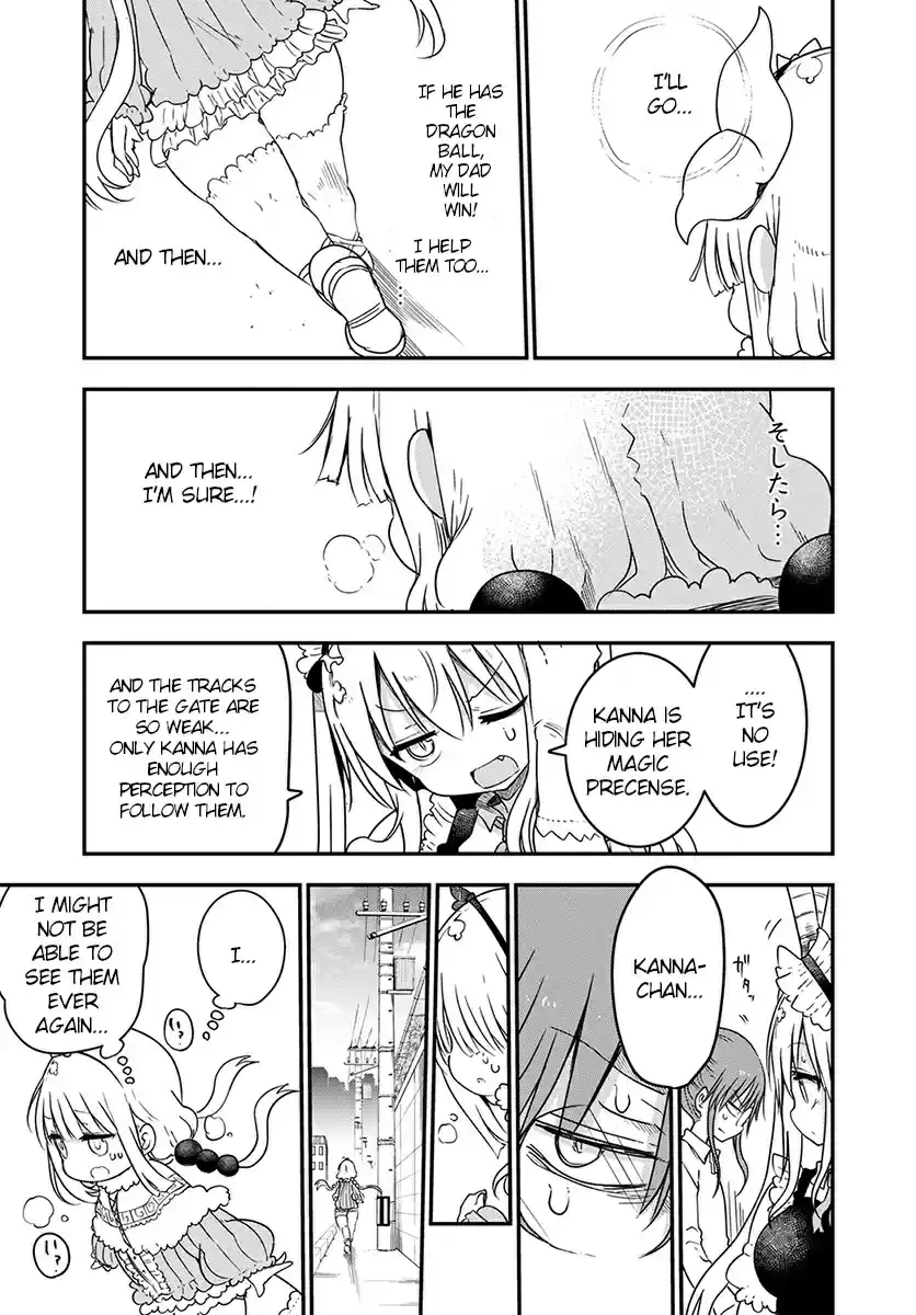 Kobayashi san Chi no Maid Dragon Ch. 73 Kanna and leaving letters