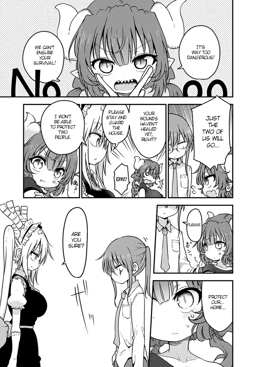 Kobayashi san Chi no Maid Dragon Ch. 74 Kanna and Saikawa