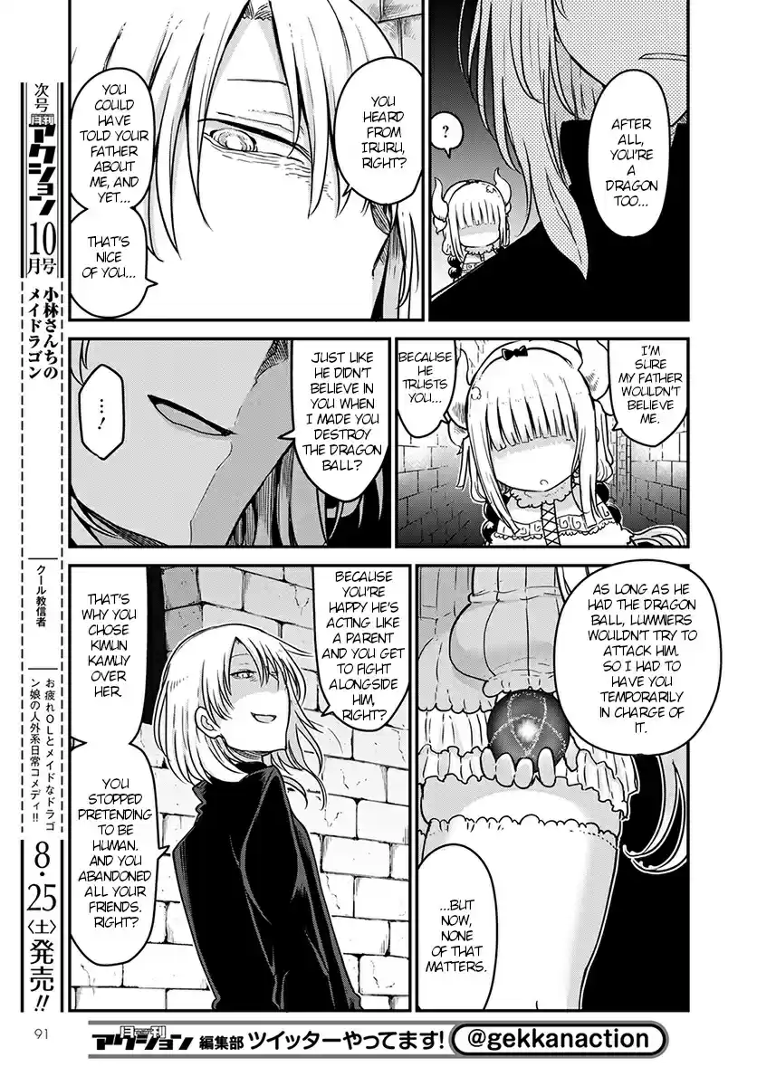 Kobayashi san Chi no Maid Dragon Ch. 74 Kanna and Saikawa