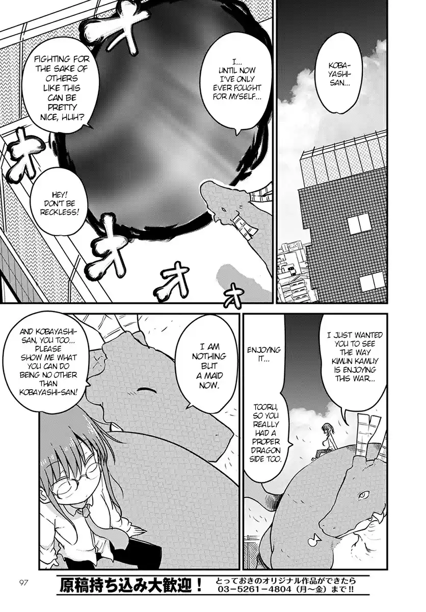 Kobayashi san Chi no Maid Dragon Ch. 74 Kanna and Saikawa