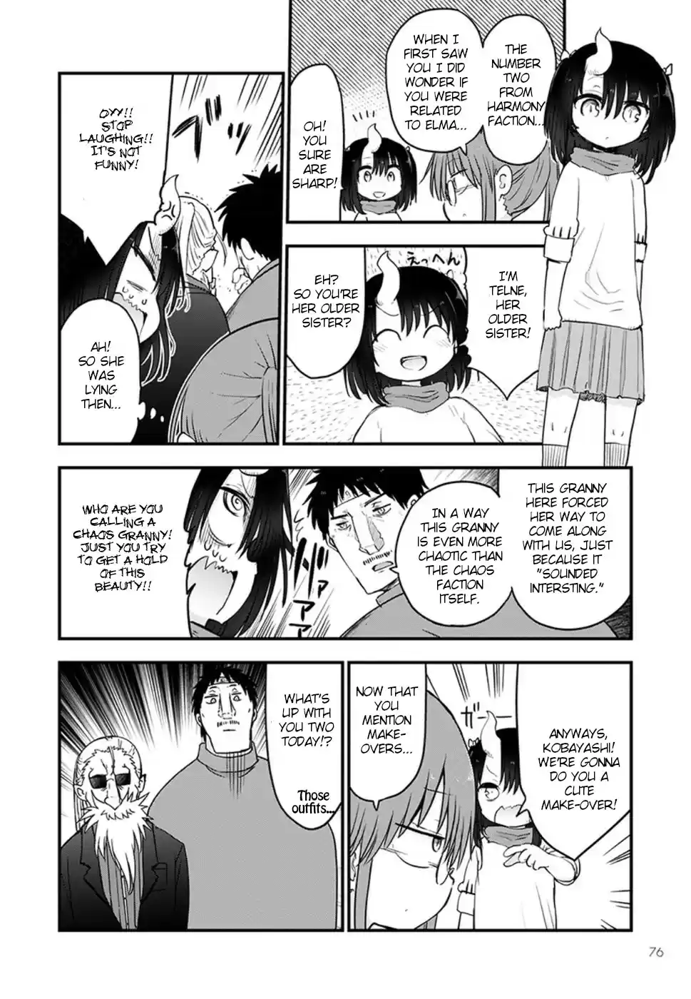 Kobayashi san Chi no Maid Dragon Ch. 84 Chief Kobayashi and home visit