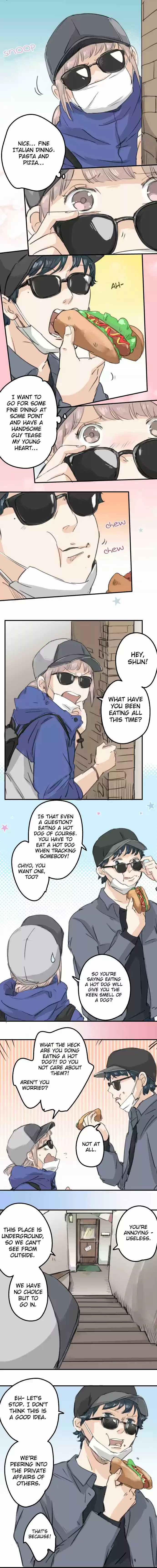 Koi Inu Ch. 134 You Have to Eat Hot Dogs When Tracking Somebody!