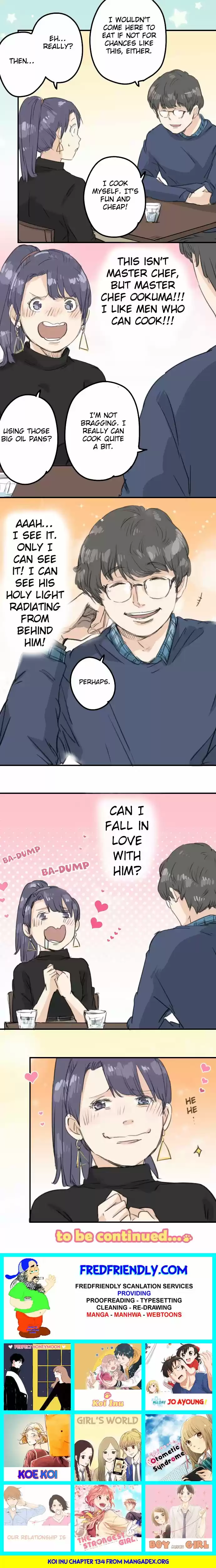 Koi Inu Ch. 134 You Have to Eat Hot Dogs When Tracking Somebody!