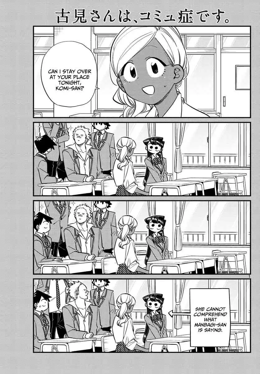 Komi san wa Komyushou desu. Ch. 142 A Sleep over