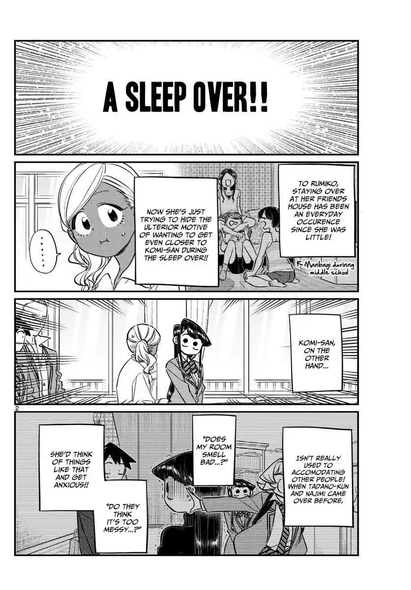 Komi san wa Komyushou desu. Ch. 142 A Sleep over