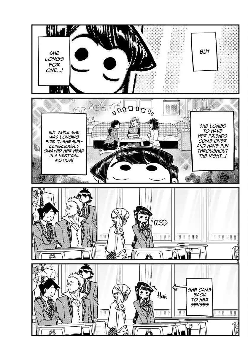 Komi san wa Komyushou desu. Ch. 142 A Sleep over