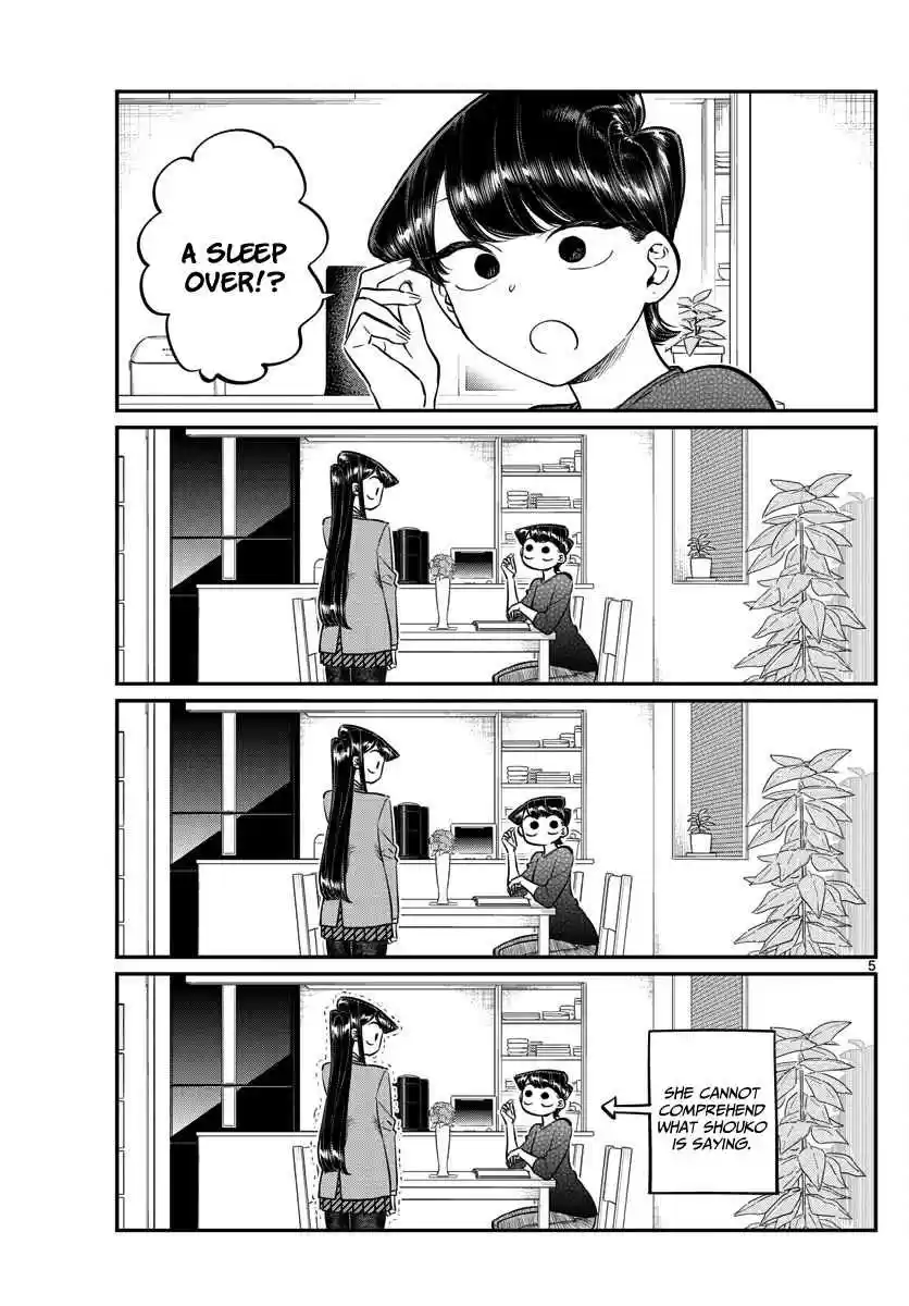 Komi san wa Komyushou desu. Ch. 142 A Sleep over