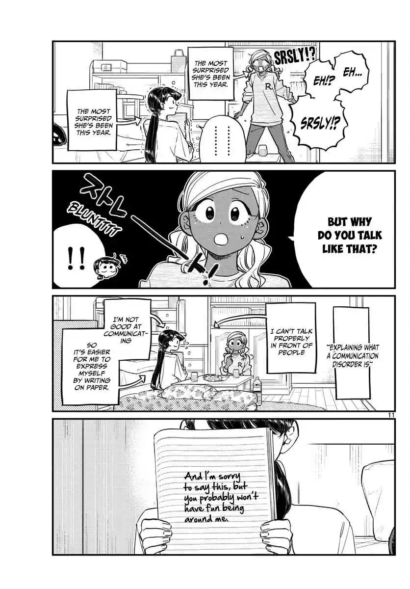 Komi san wa Komyushou desu. Ch. 142 A Sleep over