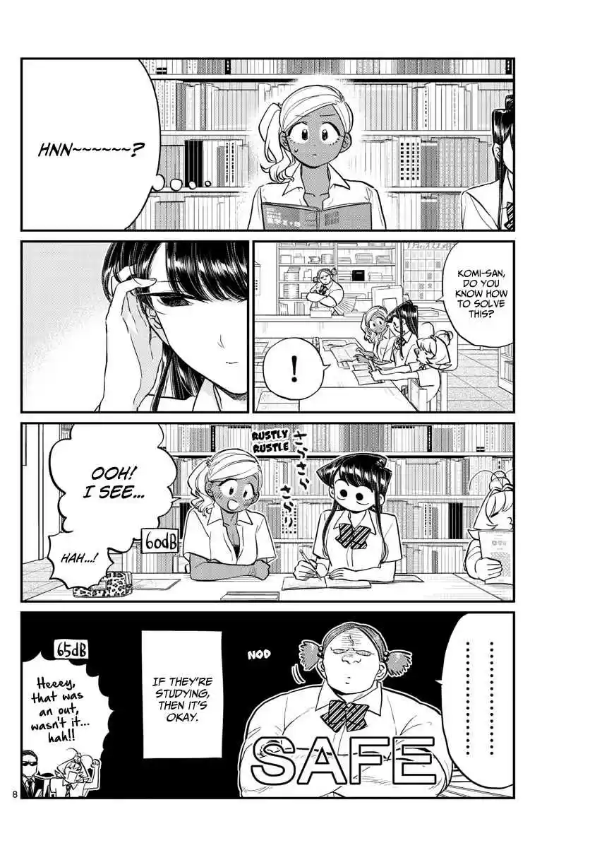 Komi san wa Komyushou Desu. Ch. 159 The fourth great "You better not be loud test study session"