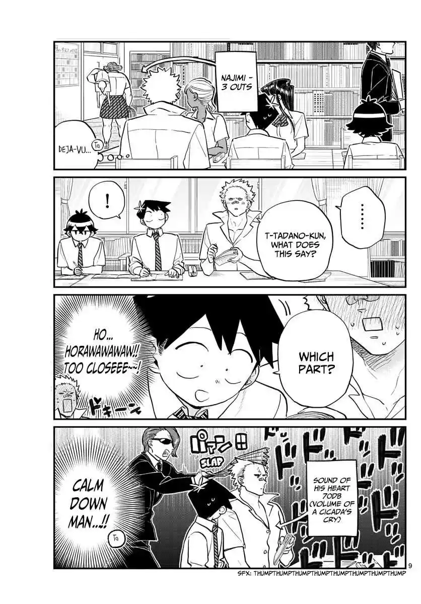 Komi san wa Komyushou Desu. Ch. 159 The fourth great "You better not be loud test study session"