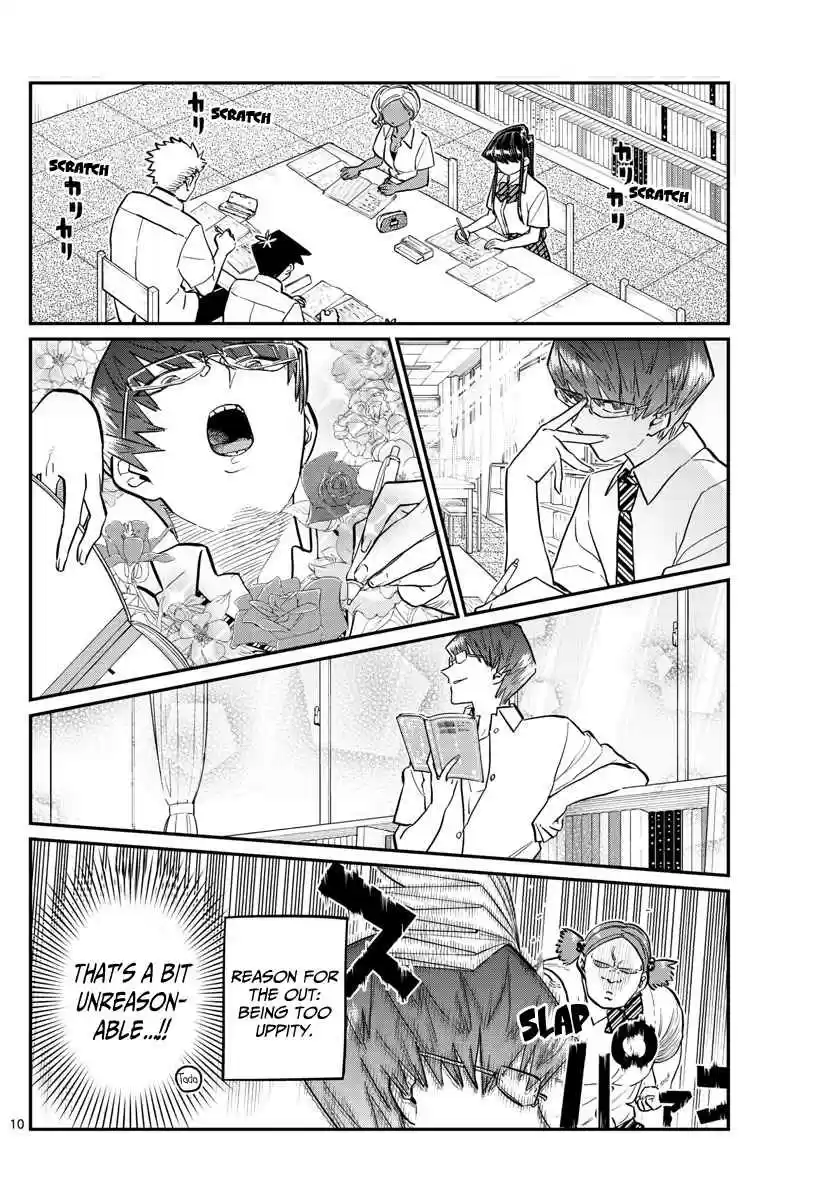 Komi san wa Komyushou Desu. Ch. 159 The fourth great "You better not be loud test study session"