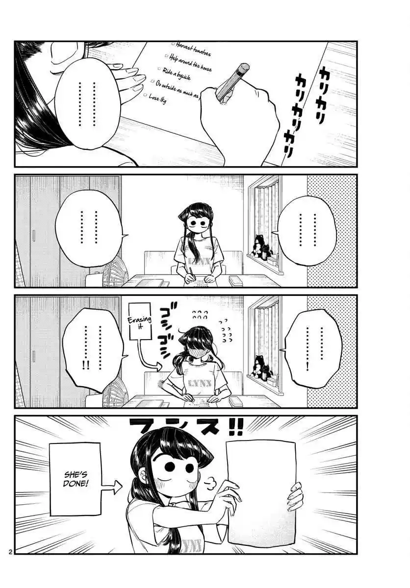 Komi san wa Komyushou Desu. Ch. 160 List of things I want to do