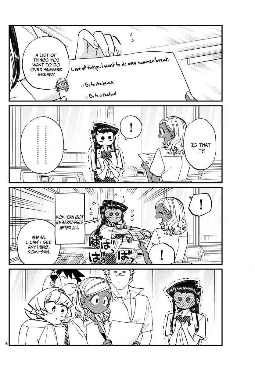 Komi san wa Komyushou Desu. Ch. 160 List of things I want to do
