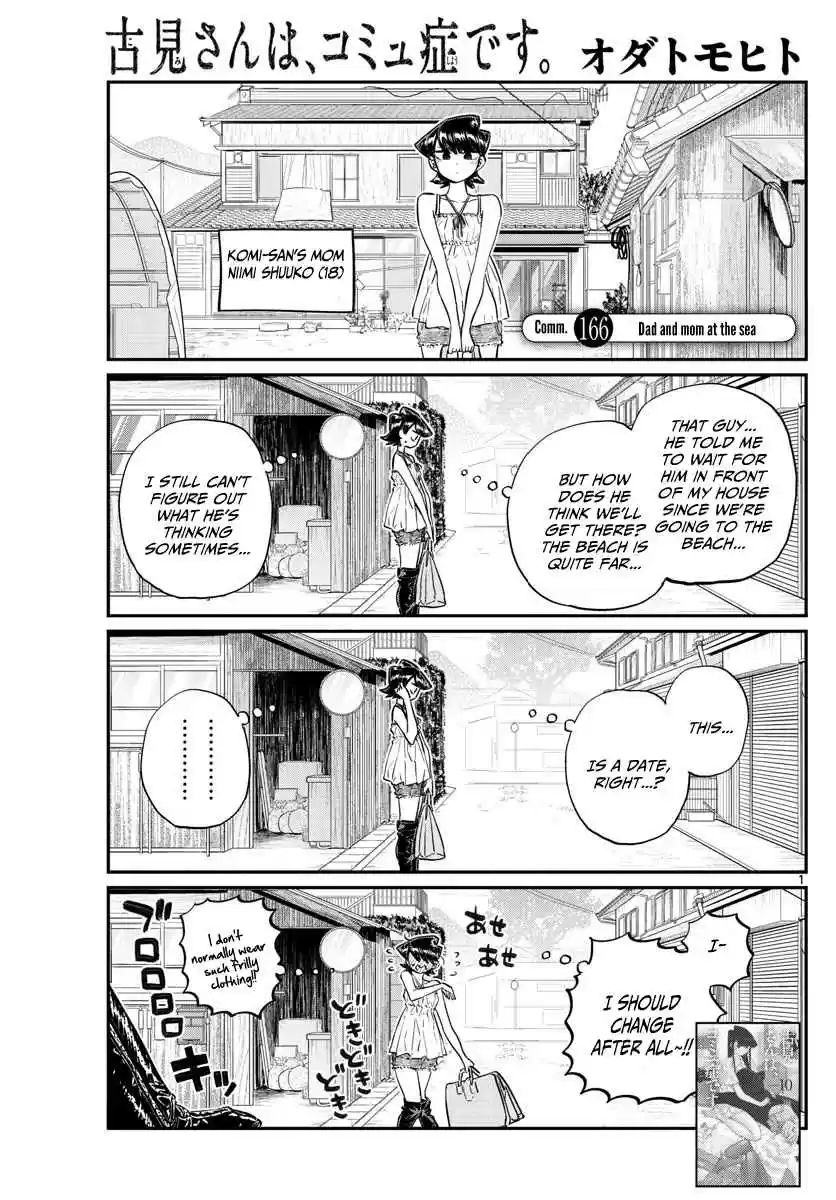 Komi san wa Komyushou Desu. Ch. 166 Dad and mom at the sea