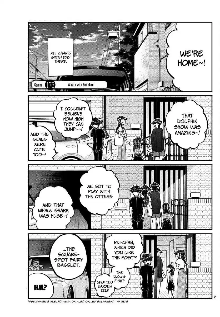 Komi san wa Komyushou Desu. Ch. 176 A bath with Rei chan