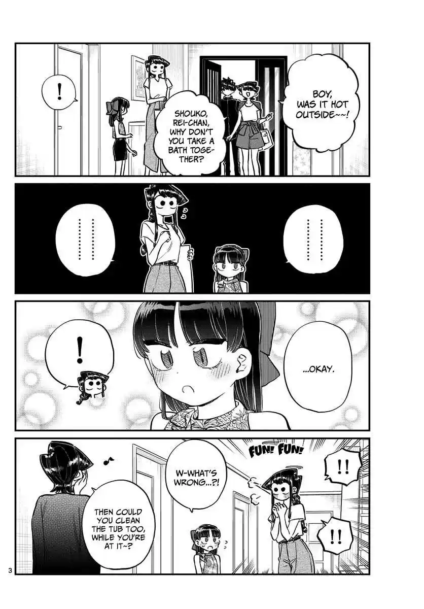 Komi san wa Komyushou Desu. Ch. 176 A bath with Rei chan