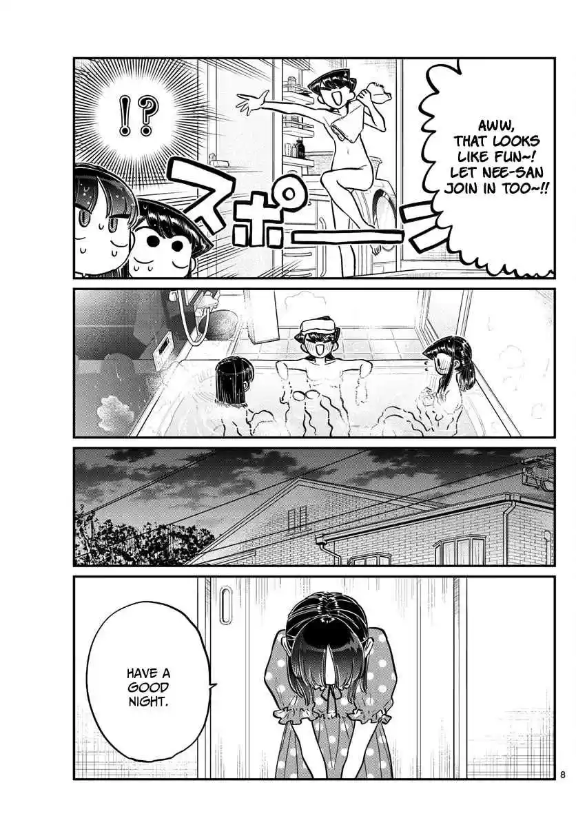 Komi san wa Komyushou Desu. Ch. 176 A bath with Rei chan