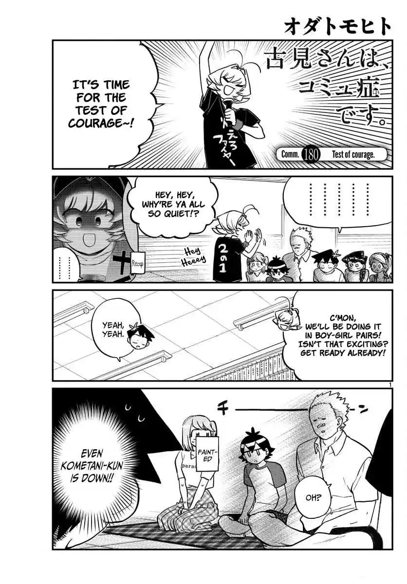 Komi san wa Komyushou Desu. Ch. 180 Test of courage