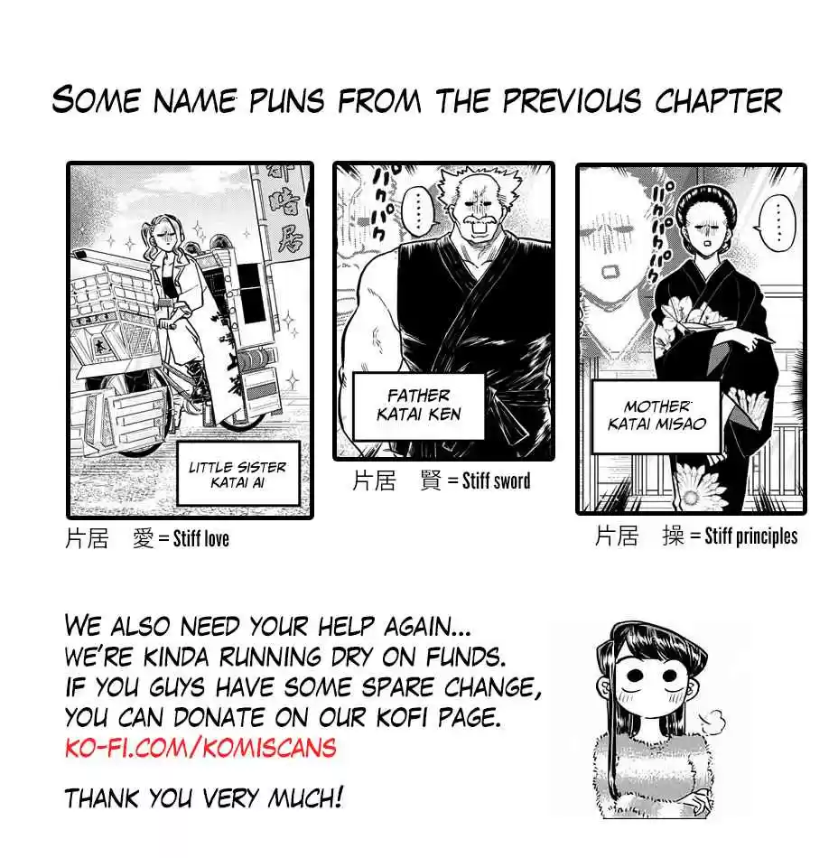 Komi san wa Komyushou Desu. Ch. 180 Test of courage