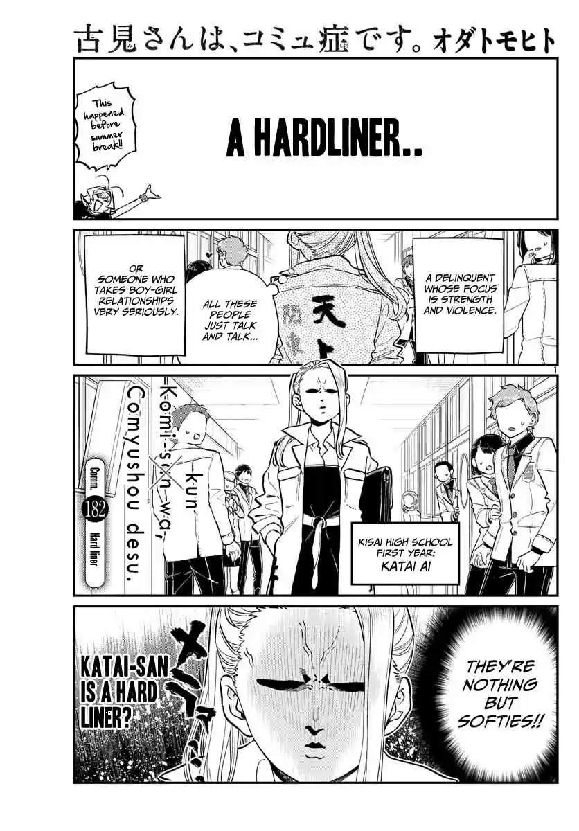 Komi san wa Komyushou Desu. Ch. 182 Hard liner